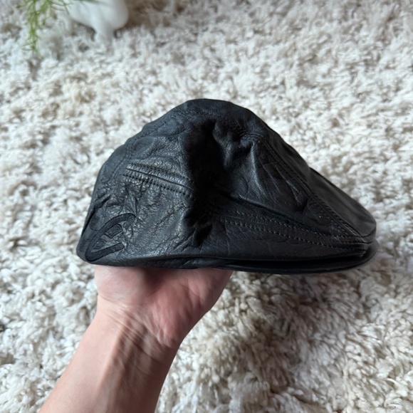 Wilsons Leather authentic vintage 90s NASCAR Dale Earnhardt Black Chase Cap adju - Picture 2 of 7